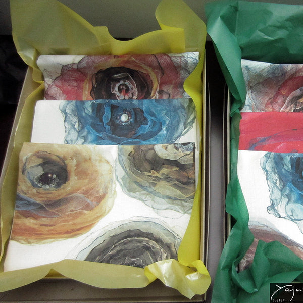 Imaginary Blue Flower - Tea towel No.14